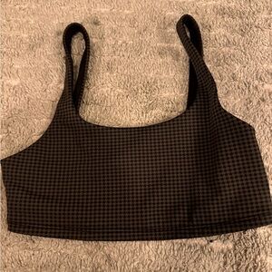 ALO sports bra hounsdstooth print Limited edition
